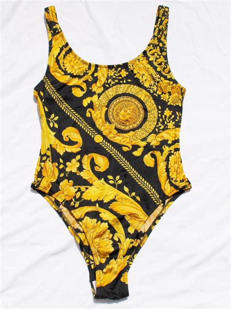 vintage versace bathing suit|Versace medusa bikini.